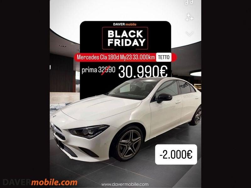 Mercedes-Benz CLA Coupé CLA 180 d Automatic Sport TETTO Cerchi AMG