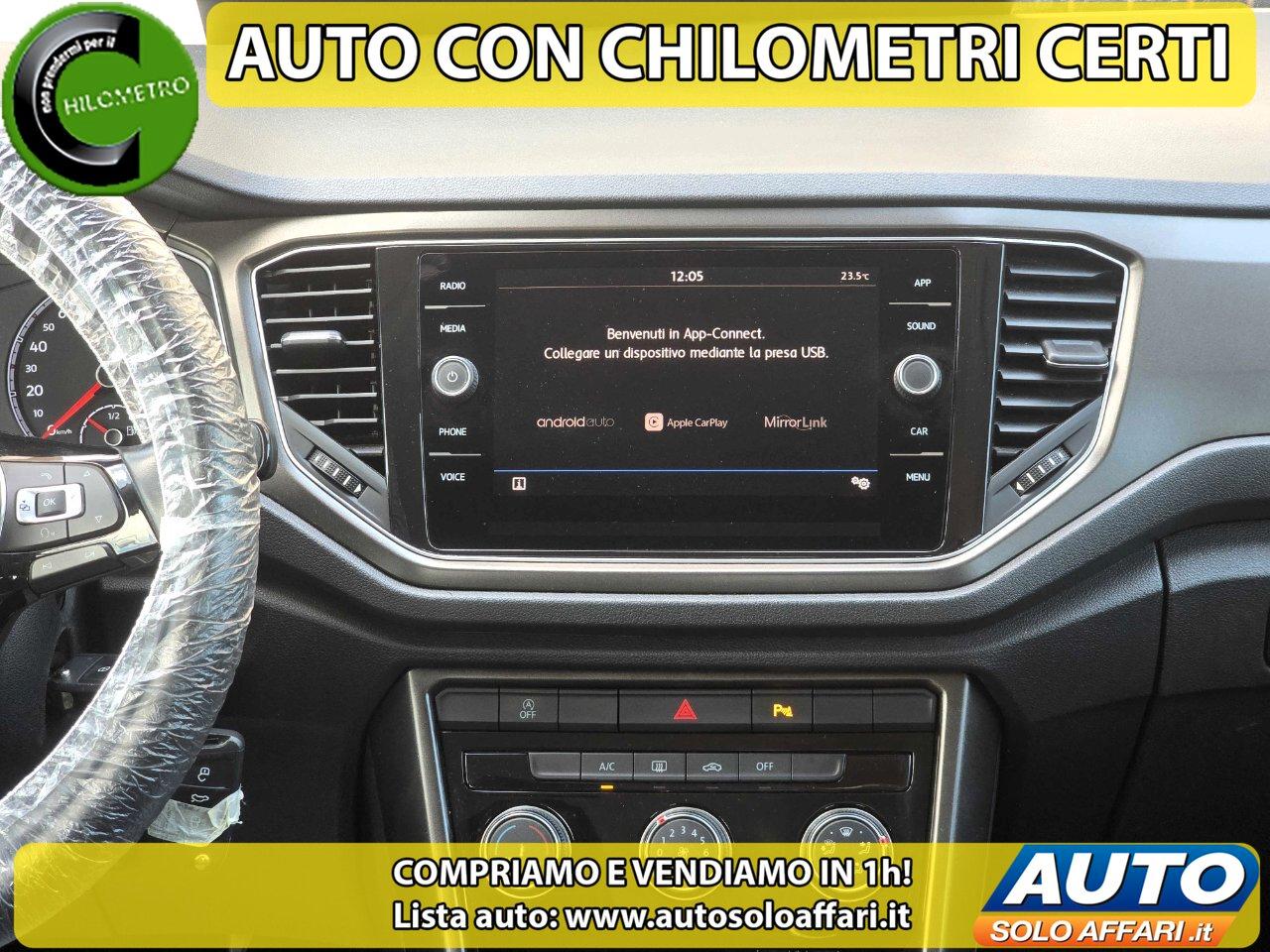 Volkswagen T-Roc 1.0 TSI STYLE 115CV EURO6B CARPLAY/ADAPTIVE CRUISE/DISTRIBUZIONE FATTA