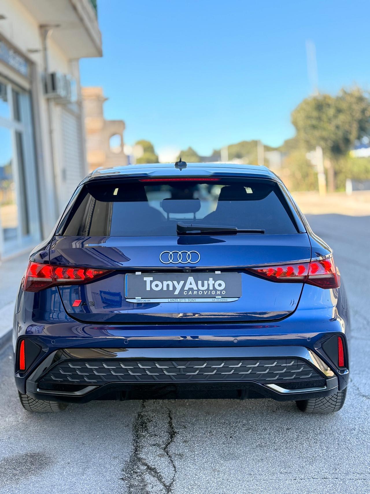 Audi A3 SPB 35 TDI S tronic line edition PACCHETTO LUCI SOFFUSE,APPLE CARPLAY,NAVI,TELECAMERA,FARO MATRIX