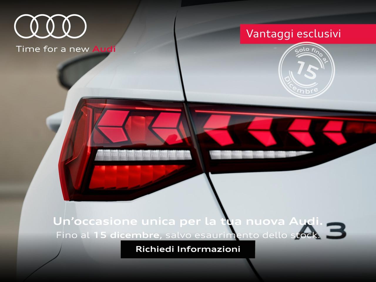 Audi A3 sedan 2.0 tdi s line edition 150cv s-tronic