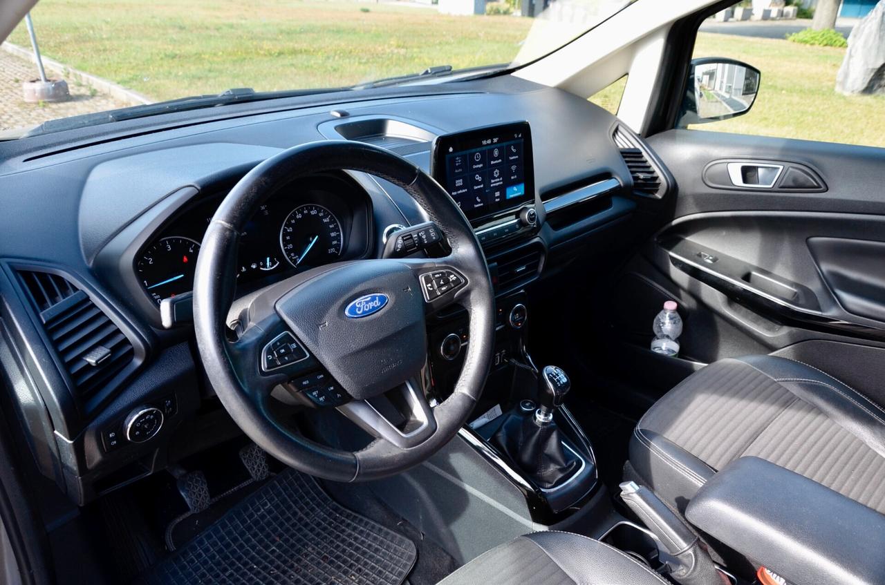 FORD ECOSPORT 1.5 TDCI TITANIUM ECOBLUE 100cv, UNICOPROPRIETARIO, EURO 6D, APPLE ANDROID, RETROCAMERA, PERMUTE