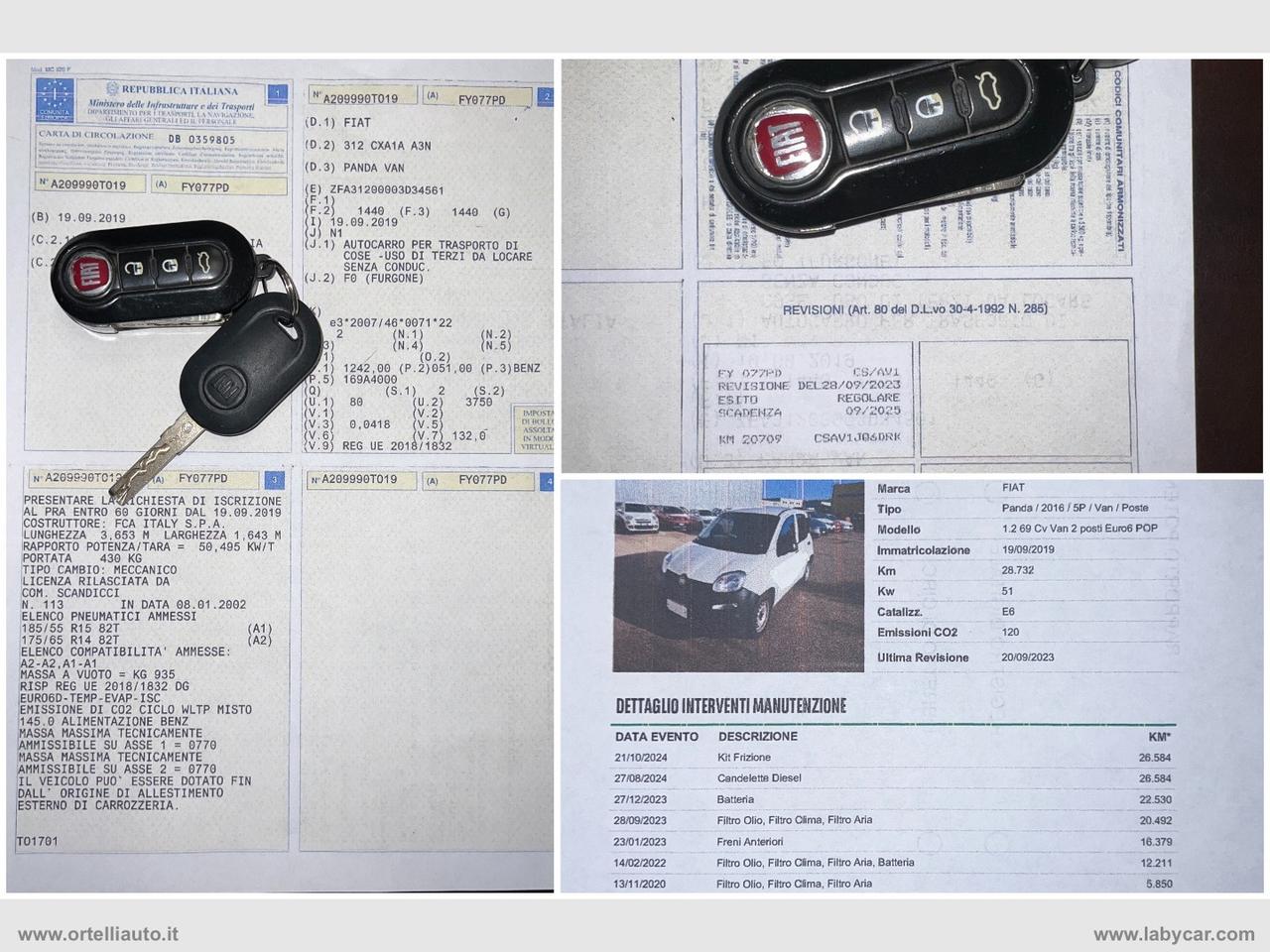 FIAT Panda 1.2 Pop Van 2 posti +IVA