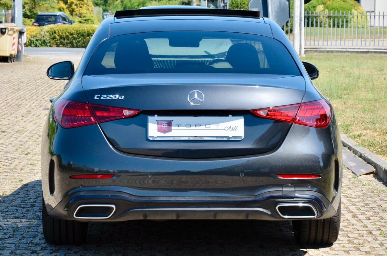 MERCEDES-BENZ C 220d MHEV PREMIUM PRO AMG LINE 200cv AUTO, UNICOPROPRIETARIO, EURO 6D, UFF ITALIANA, SERVICE UFF MERCEDES, TETTO, HI-FI BURMESTER, DIGITAL LIGHT, PERMUTE