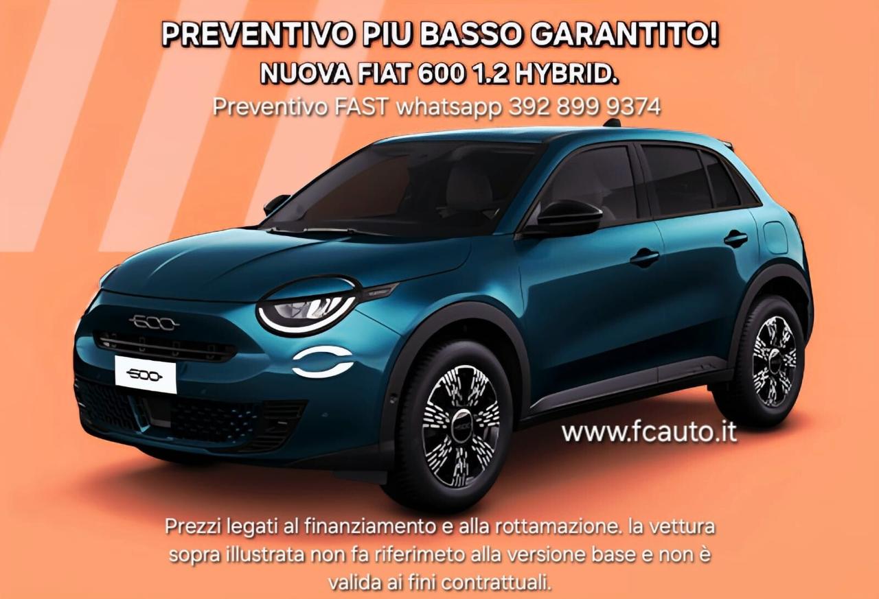 Fiat 600 Hybrid 110 CV - NUOVA DA IMMATRICOLARE