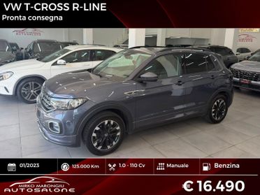 VW T-Cross 1.0 TSI 110 CV R-Line FINANZIABILE