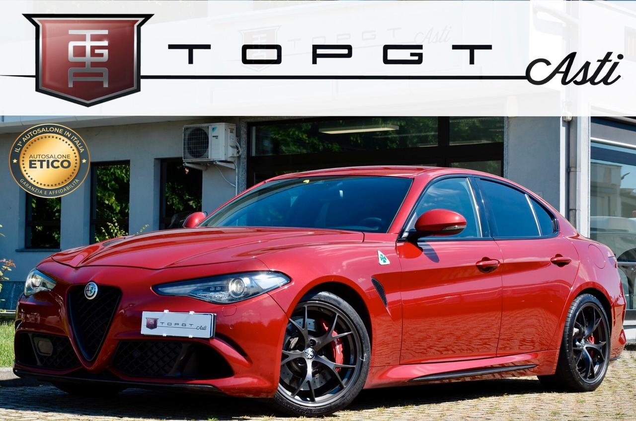 ALFA ROMEO GIULIA 2.9 T V6 QUADRIFOGLIO 510cv AUTO, ROSSO TRISTRATO, BOLLO E SUPERBOLLO PAGATI, HI-FI MTX, PERMUTE
