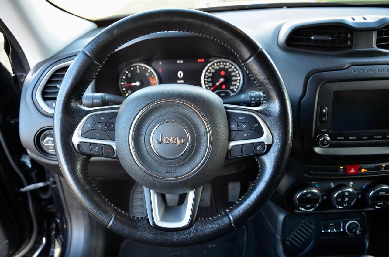 JEEP RENEGADE 1.6 MJT LIMITED FWD 120cv, UFF ITALIANA, EURO 6B, NAVI, PELLE, PERMUTE
