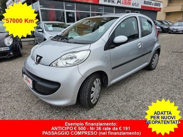 PEUGEOT 107 1.0 68cv 5p. - Unica Proprietaria - Solo 57000 Km