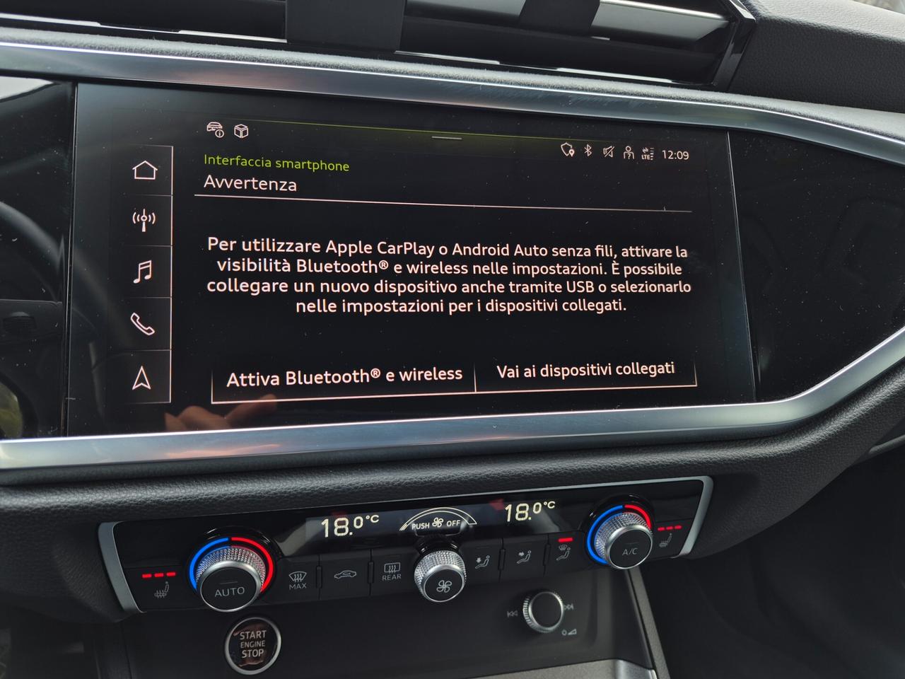 Audi Q3 SPORTBACK 1.5 TFSI S TRONIC S LINE PELLE LED NAVI