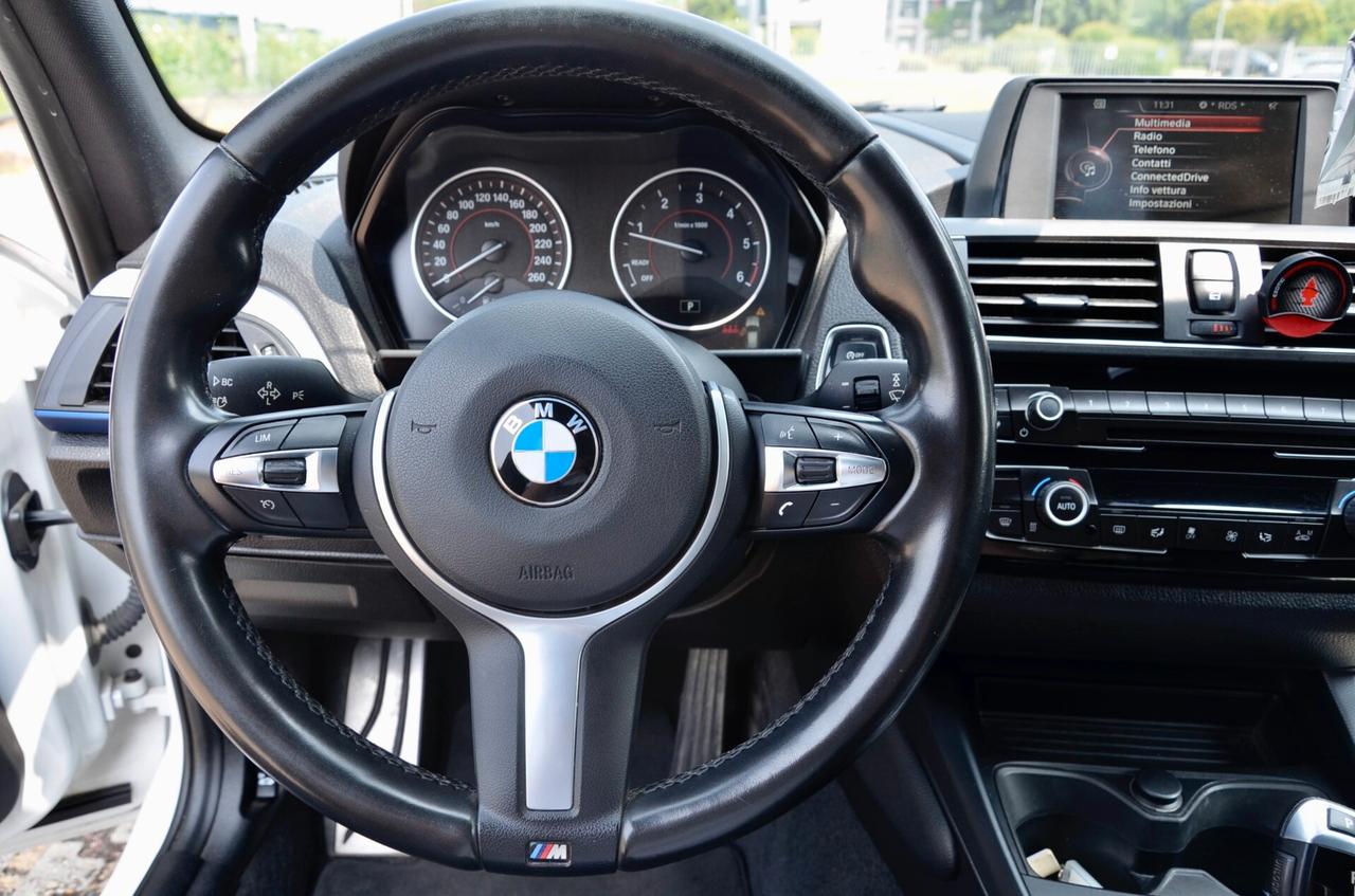 BMW 118d MSPORT 5p 150cv AUTO, SERVICE UFF BMW, UFF ITALIANA, EURO 6B, FARI LED ADATTIVI, BLUETOOTH, PERMUTE