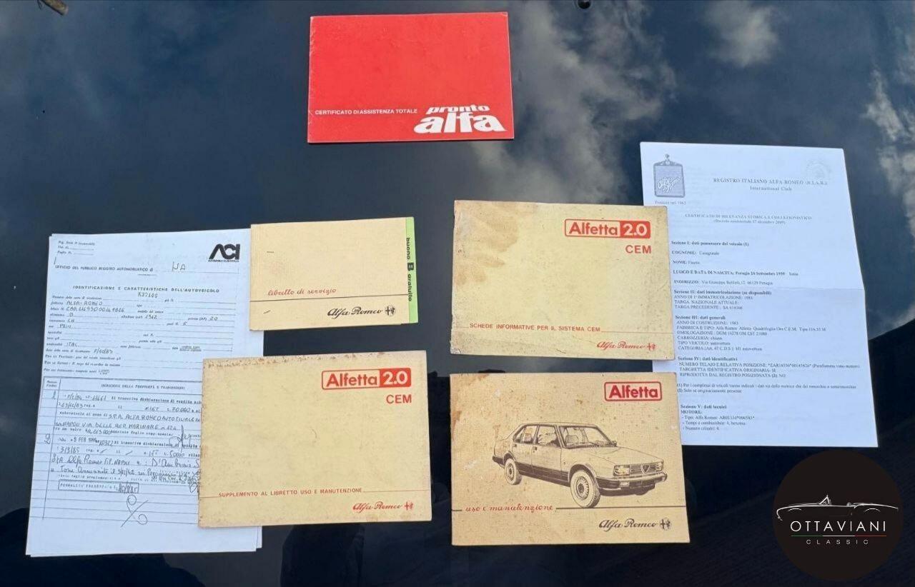 Alfetta “CEM” solo 60000km !