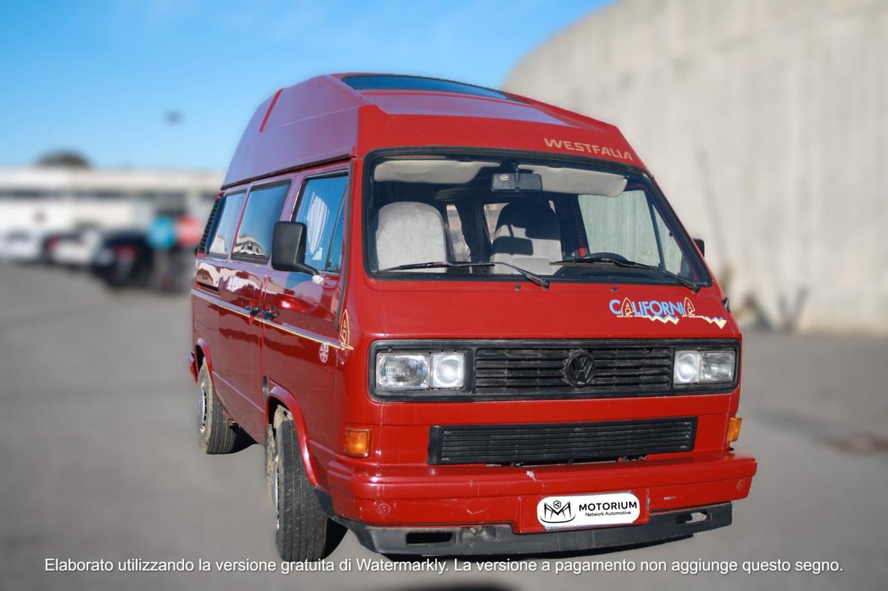 VOLKSWAGEN T3 CALIFORNIA WESTFALIA 1.6 T.D. DEL 1990 MOTORE RICONDIZIONATO