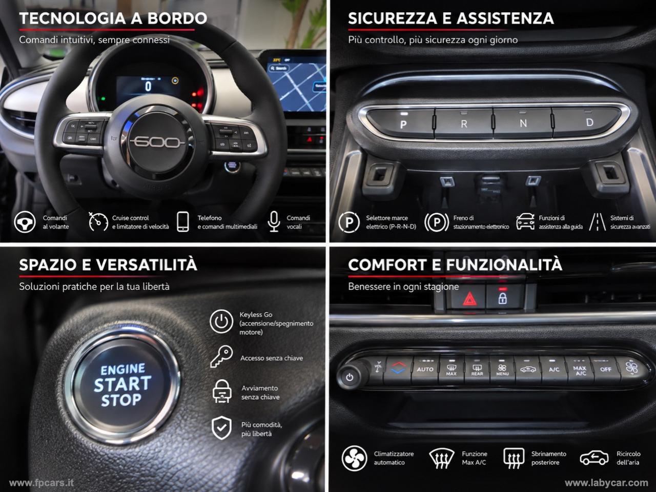 FIAT 600 Hybrid 110 CV DCT MHEV LA PRIMA