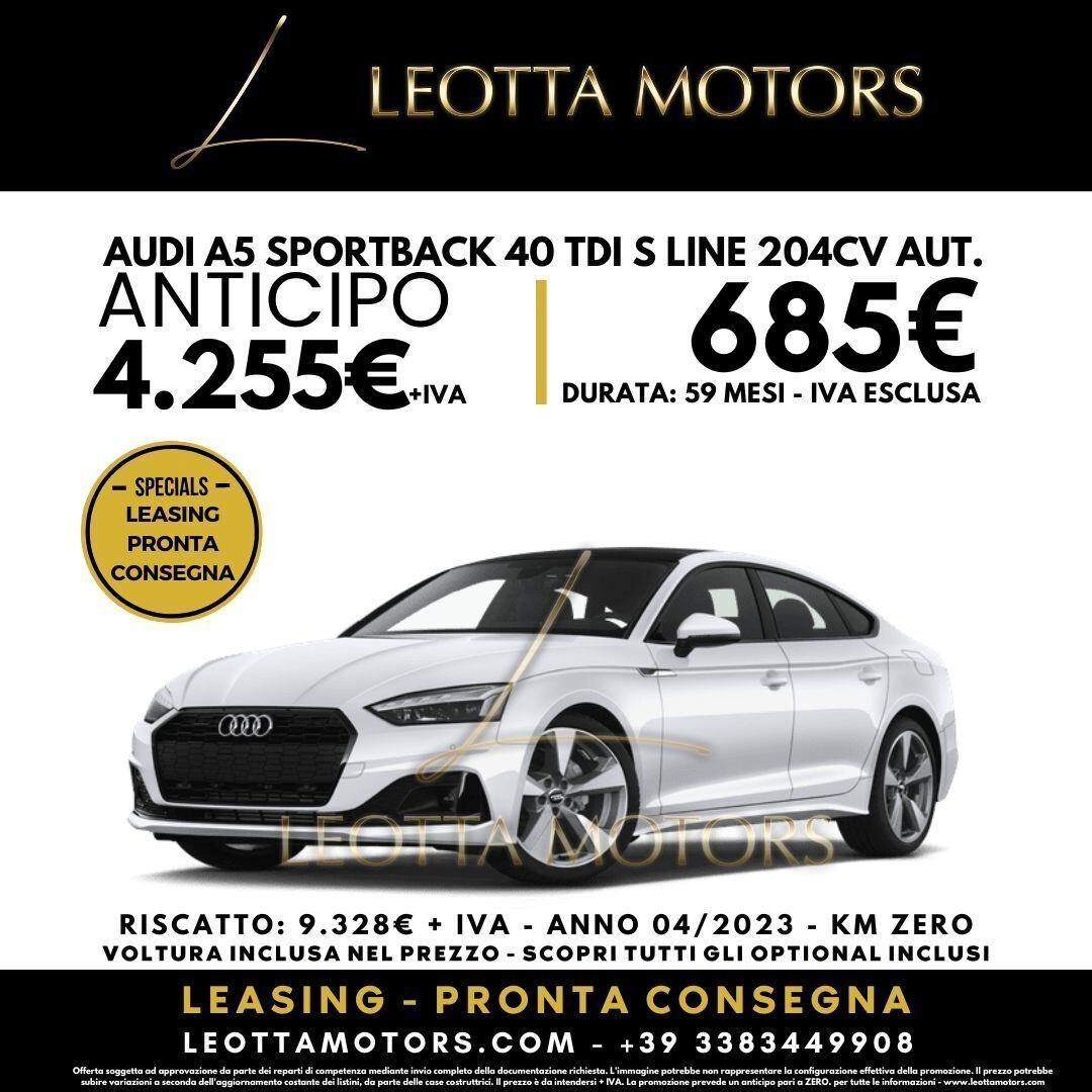 Audi A5 SPORTBACK 40 TDI S LINE 204CV AUT.