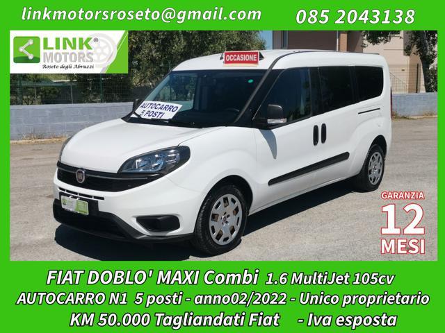 FIAT N1 DOBLO' MAXI COMBI 5posti 1.6 MultiJet 105cv