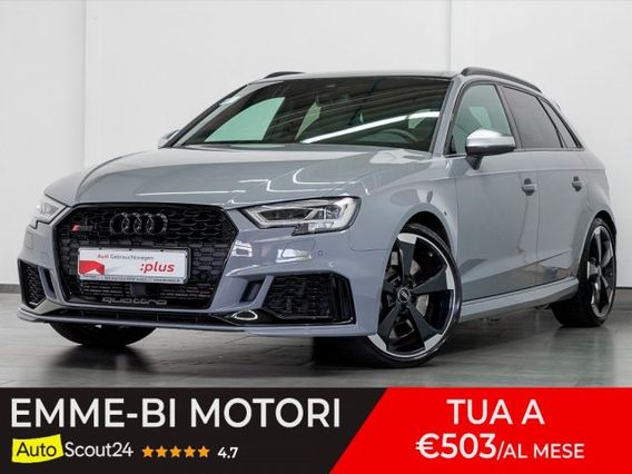 AUDI RS 3 SPB Matrix, Virtual Cockpit e Retrocamera