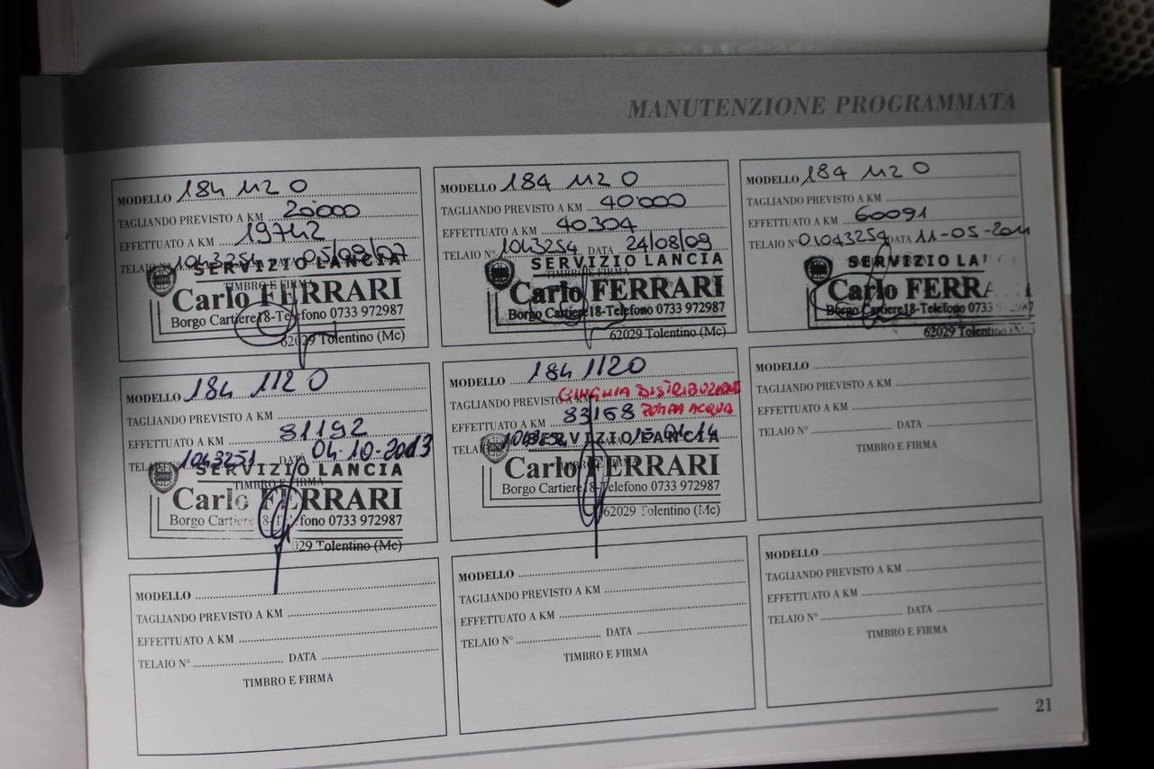 Lancia MUSA 1.4 FIRE 95 CV 16v Oro DISTRIBUZIONE APPENA FATTA TAGLIANDI CERTIFICATI