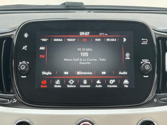 FIAT 500 1.2 Lounge TETTO PANORAMICO|CRUISE|MONITOR|15'