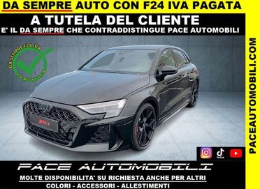 Audi RS3 SEDILI A GUSCIO BLACK PACK B&O TETTO HUD LIM 280/H