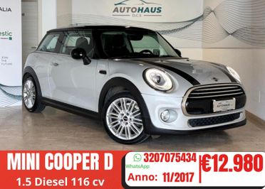 Mini Cooper D 1.5 Diesel 116 cv