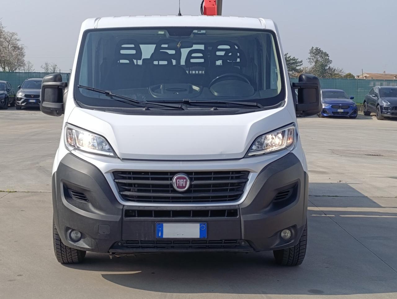 FIAT Ducato maxi 35 LH1 2.3 mjt 130cv d.cab. E6*CASSONE FISSO*GRU FASSI*