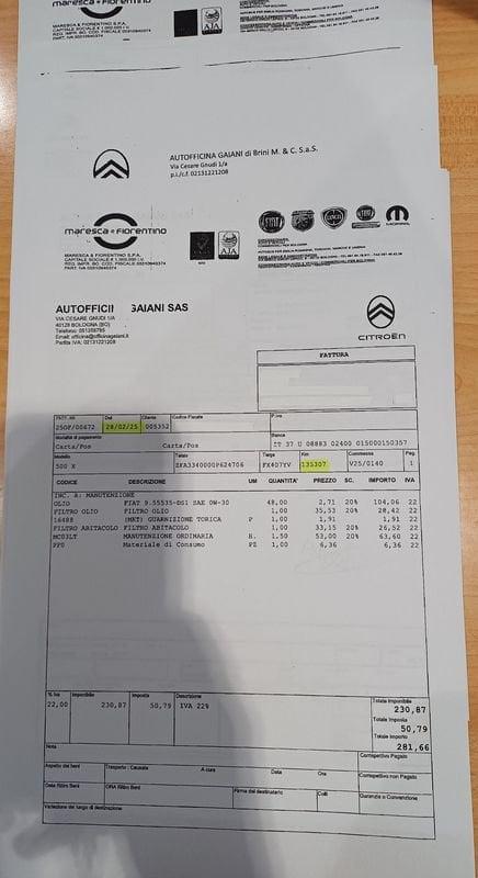 FIAT 500X 500X 1.6 mjt 120cv GARANZIA-KM CERTIFICATI