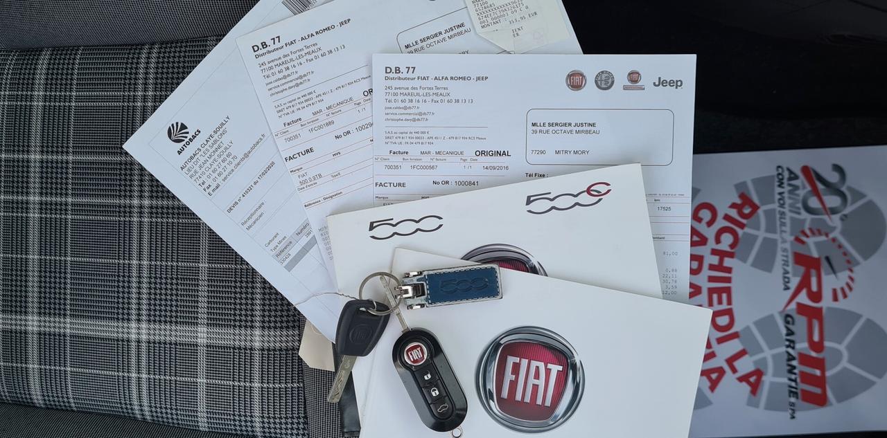 Fiat 500 1.2 Lounge NESSUN OBBLICO DI FINANZIAMENTO NEO PATENTATI GAR. 12 MESI