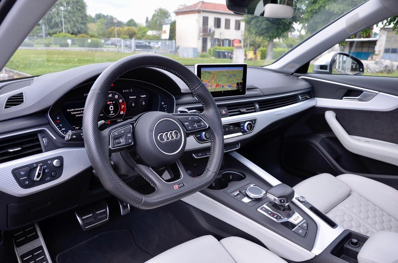 AUDI RS4 AVANT 2.9 TFSI QUATTRO 450cv TIPTRONIC, CRONOLOGIA SERVICE AUDI, UFF ITALIANA, FULL OPTIONAL, TETTO, SCARICO, HI-FI BANG & OLUFSEN, MATRIX, PERMUTE