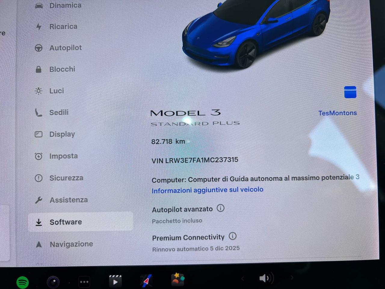 Tesla Model 3 -- Standard Range Plus #7952