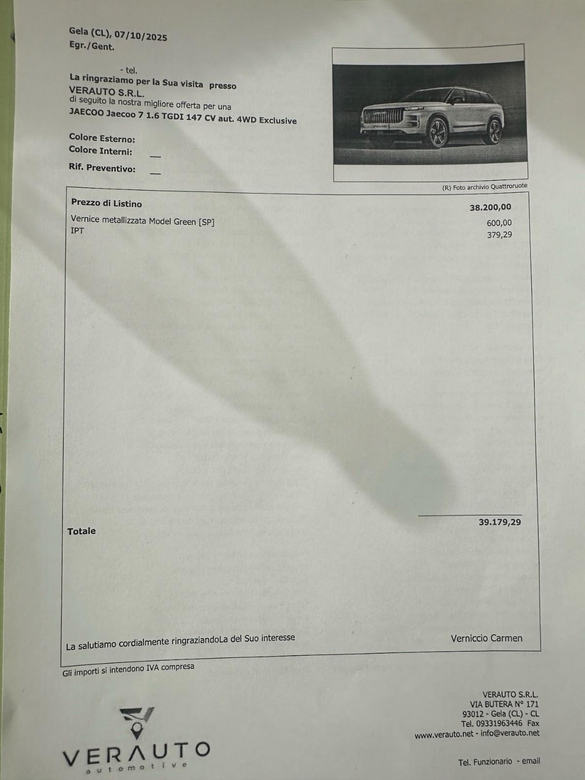 Jaecoo 7 1.6 TGDI 147 CV aut. 4WD Exclusive