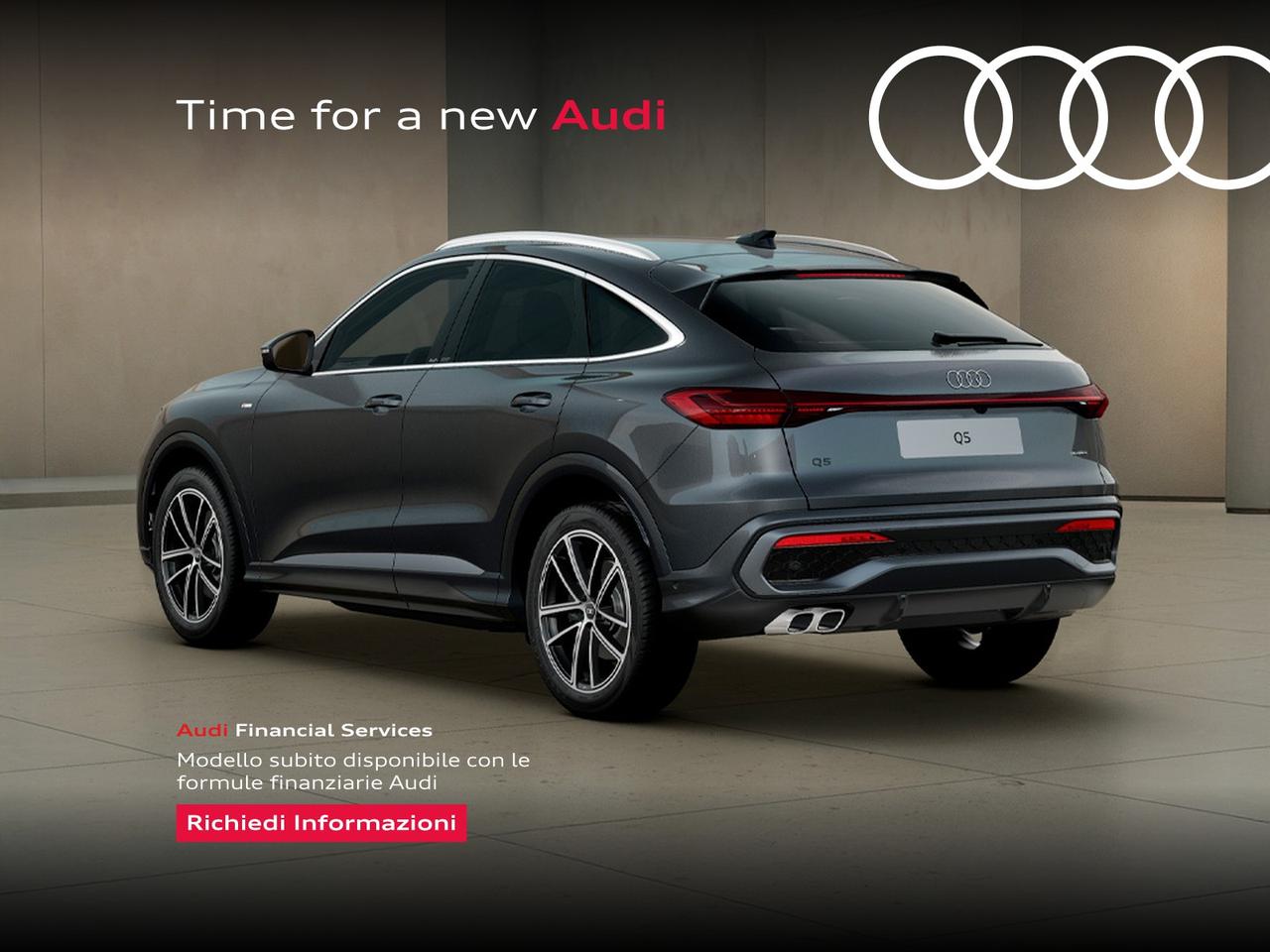 Audi Q5 sportback 2.0 tdi mhev+ s line edition quattro 204cv s-tronic