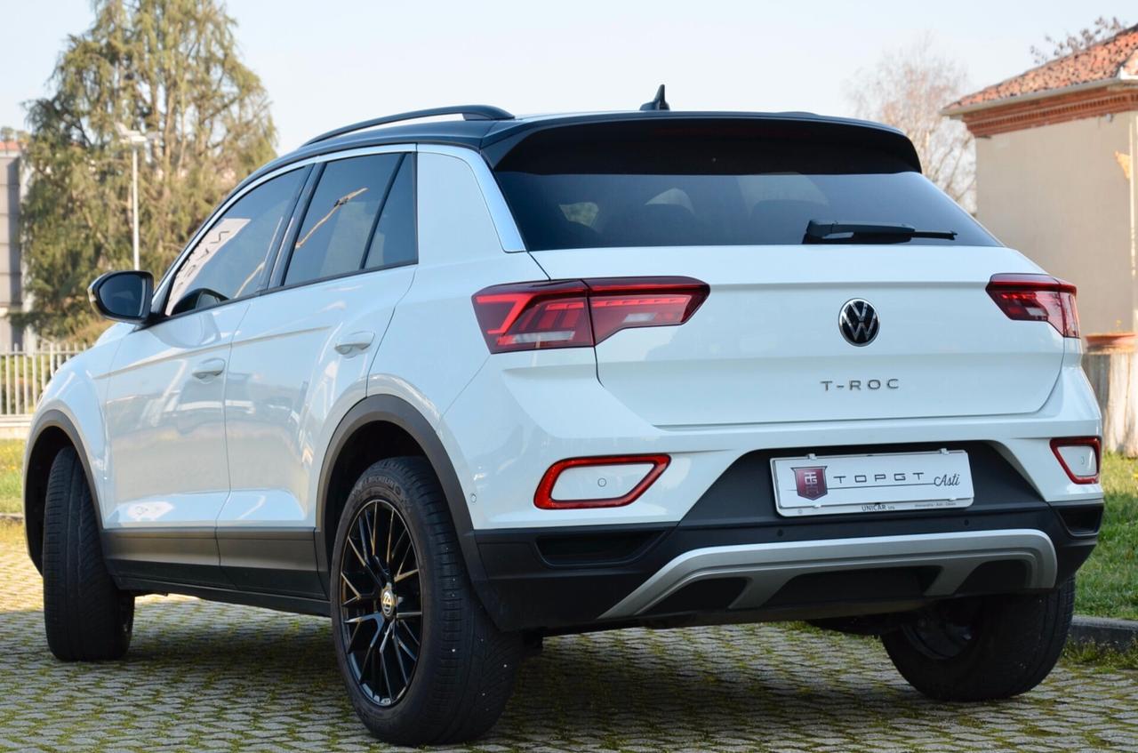 VOLKSWAGEN T-ROC 1.0 TSI SPORT 116cv, GARANZIA UFF VW, UNICOPROPRIETARIO, EURO 6E, FARI LED, APPLE ANDROID, PERMUTE