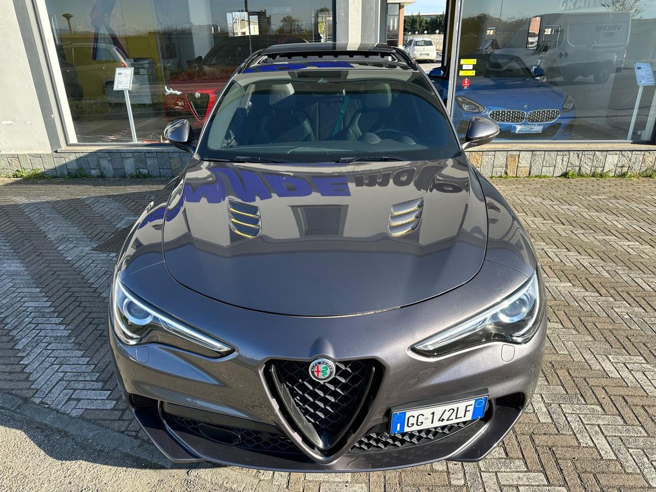 Alfa Romeo Stelvio 2.9 Bi-Turbo V6 510 CV AT8 QUADRIFOGLIO VERDE TETTO + AKRAPOVIC