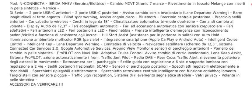 NISSAN QUASHQAI MHEV 158 CV Xtronic N-Connecta KM ZERO PRONTA CONSEGNA IVA ESPOSTA