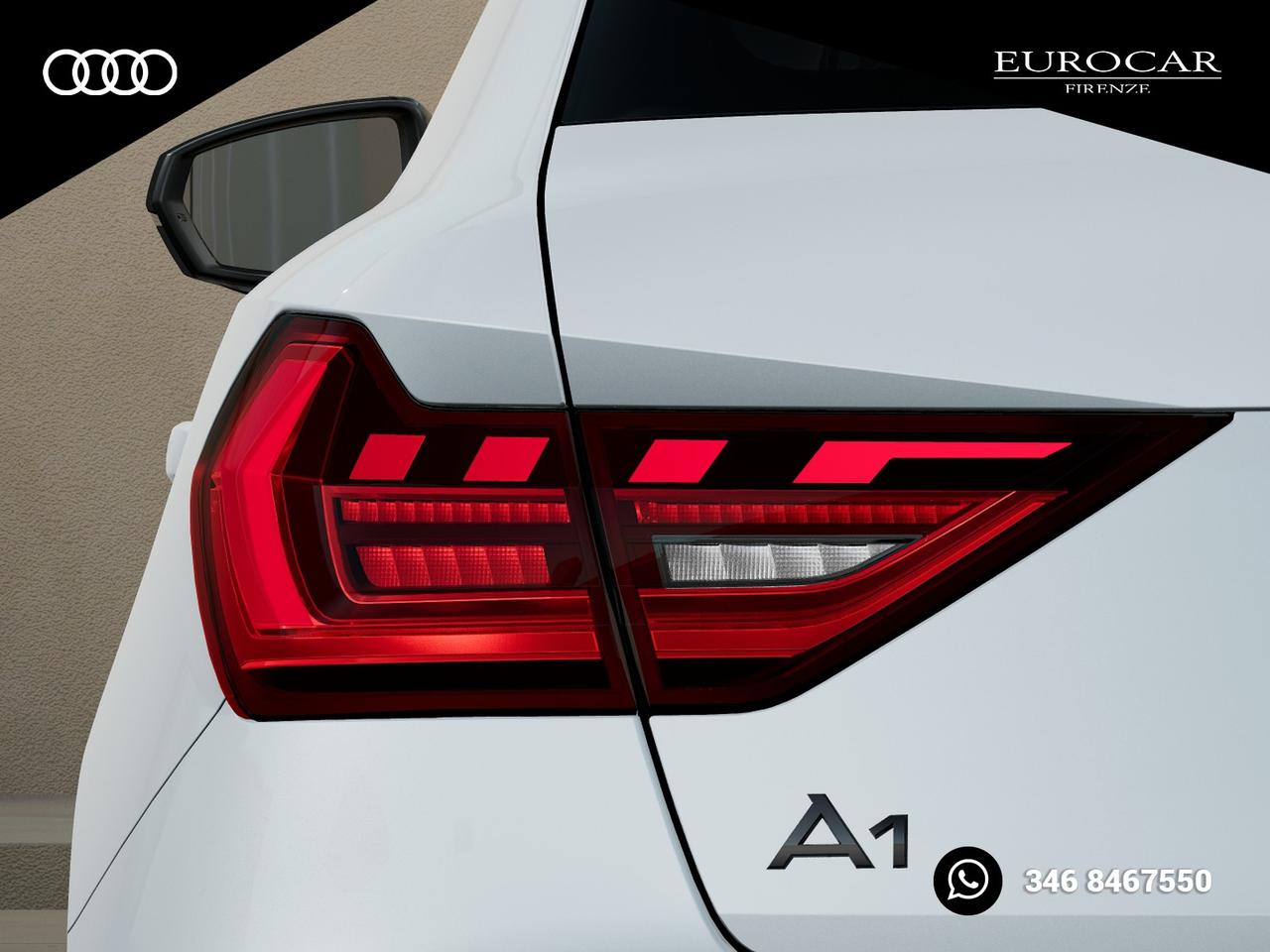 Audi A1 sportback 30 1.0 tfsi identity black 116cv s-tronic