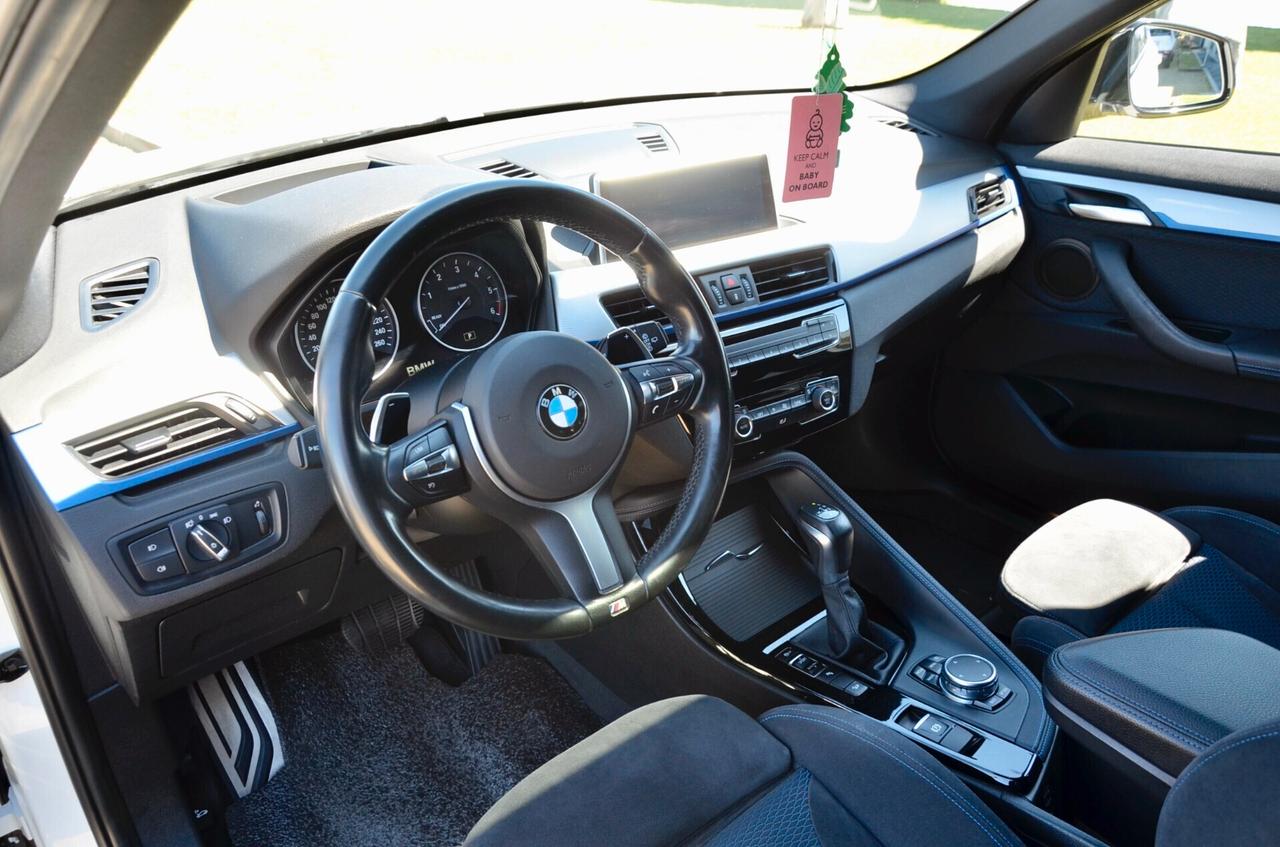 BMW X1 XDRIVE20d MSPORT 190cv AUTO, EURO 6B, SERVICE BMW, TETTO, ALCANTARA, HEAD-UP DISPLAY, 18", PERMUTE