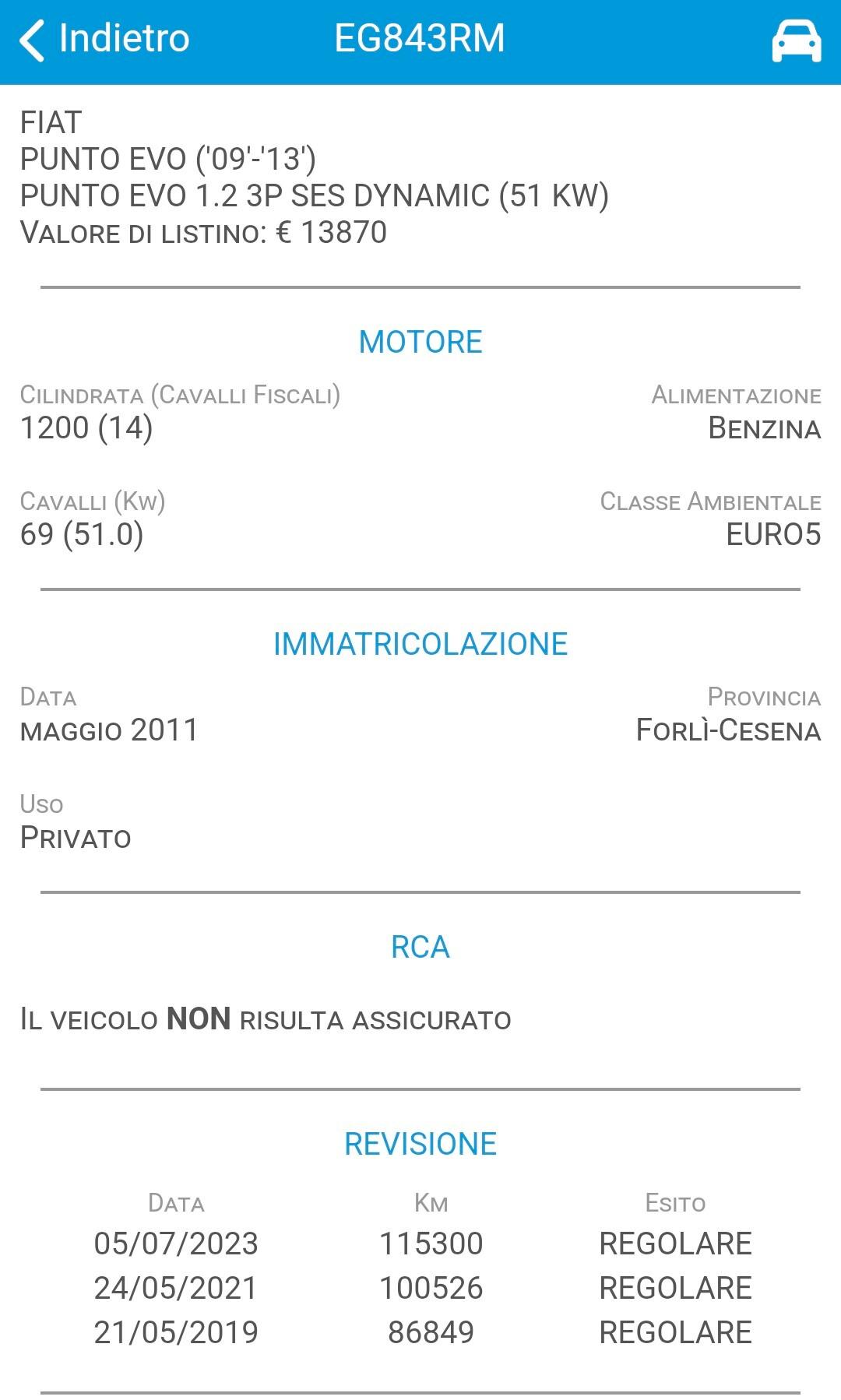 Fiat Punto Evo 1.4 3 porte S&S Dynamic