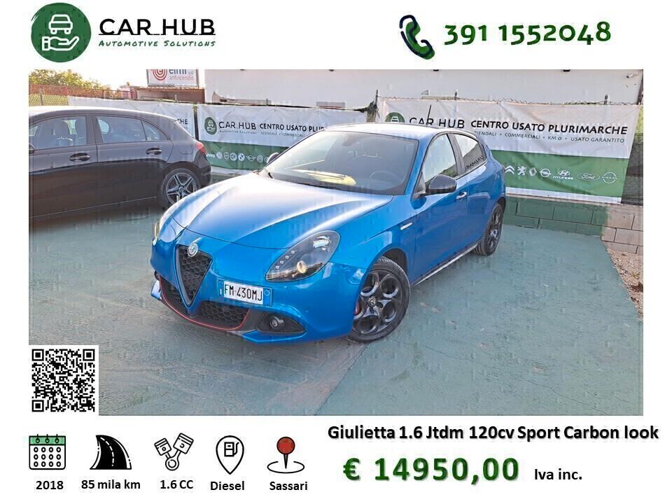 Alfa Romeo Giulietta 1.6 JTDm 120 CV Sport Carbon look