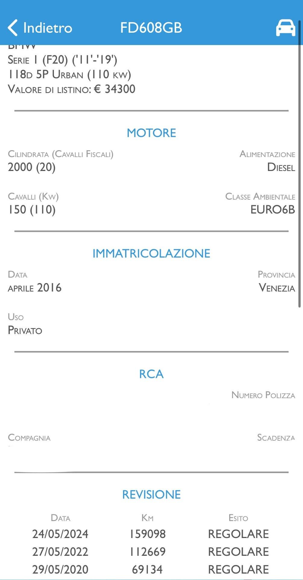 BMW 118D MSPORT - AUTOMATICA GARANZIA 3 ANNI TOP