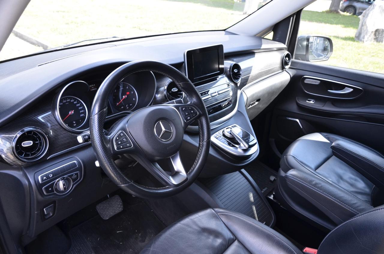 MERCEDES-BENZ V 250d LONG 190cv 9-GTRONIC 7p. TUTTI SERVICE MERCEDES, UFF ITALIANA, EURO 6D, BURMESTER, NAVI, 19", PERMUTE