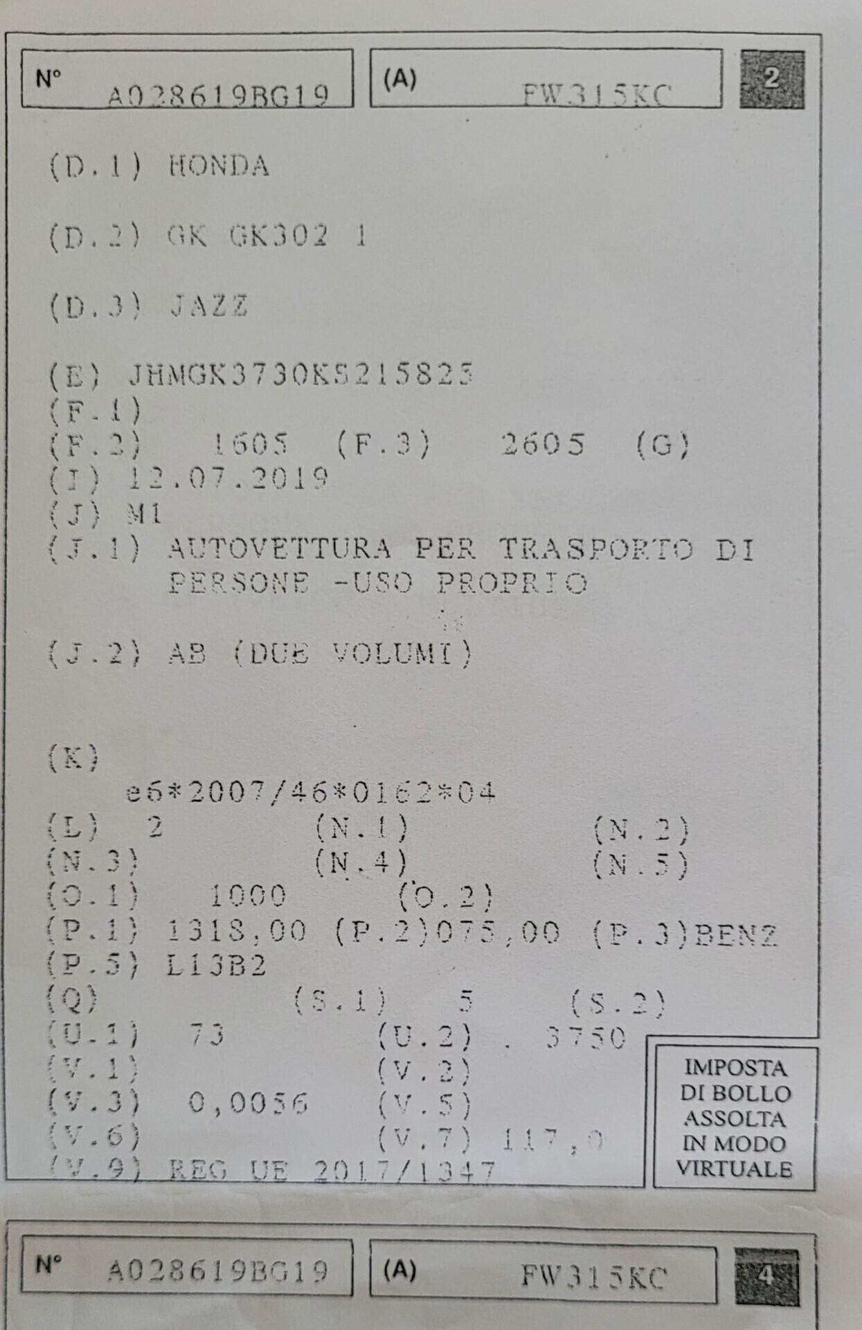 Honda Jazz 1.3 Comfort Navi ADAS
