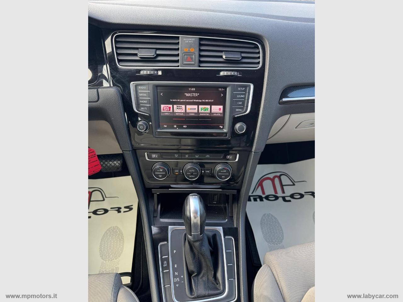 VOLKSWAGEN GOLF COMFORTLINE 1.4 TGI 110CV AUTOMATICA