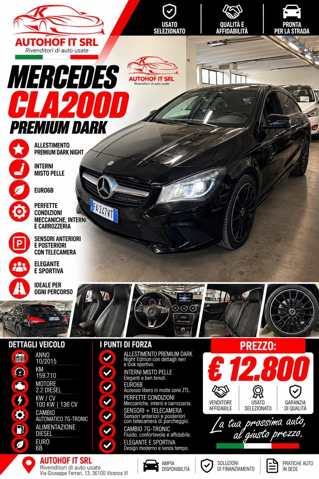 Mercedes-benz CLA 200d PREMIUM DARK