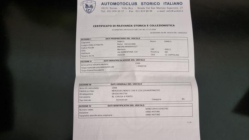 Mercedes-Benz Classe E E 200 Kompressor cat Avantgarde ASI