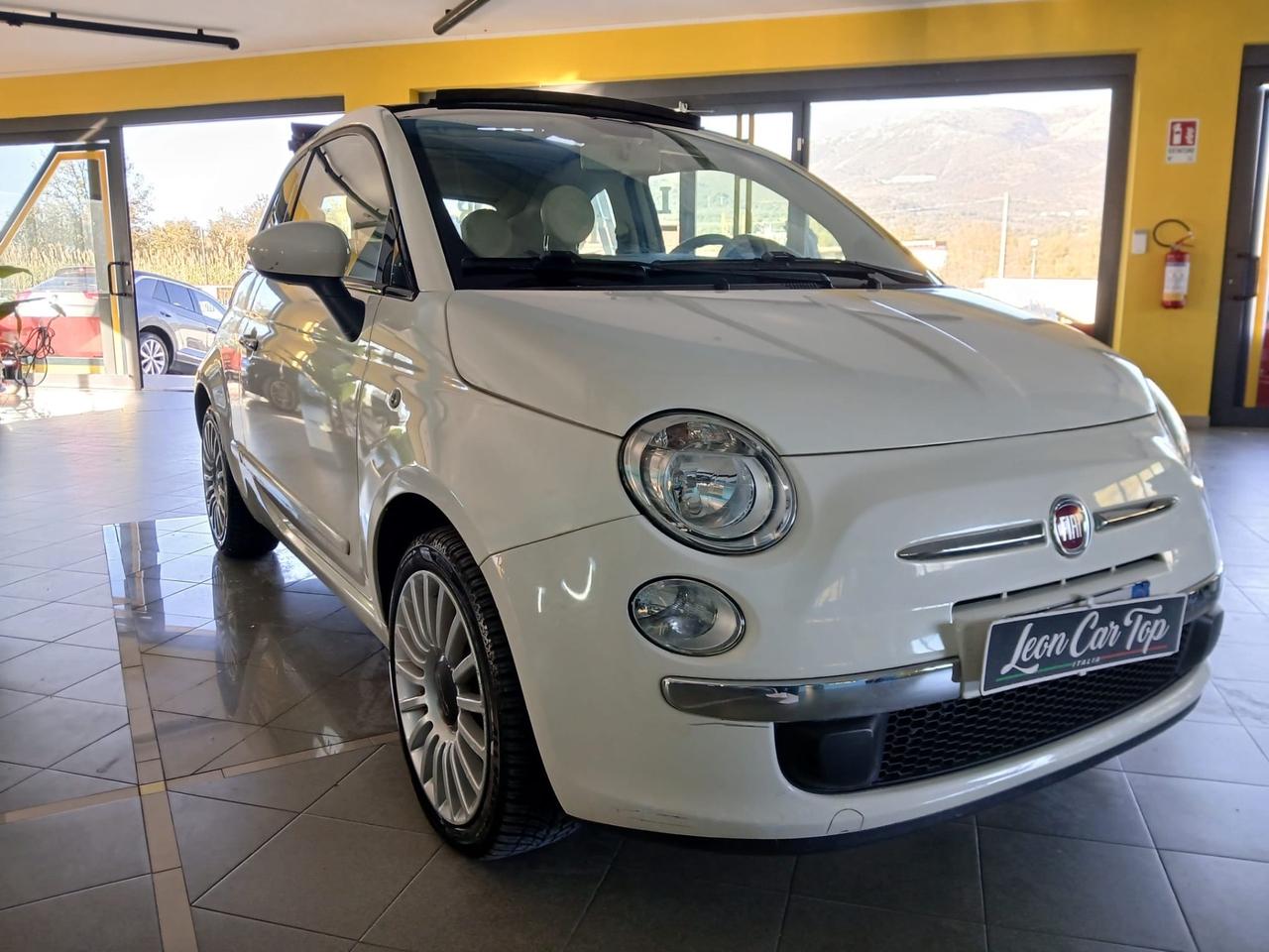 Fiat 500 C 0.9 TwinAir Turbo Lounge cabrio pelle rossa full