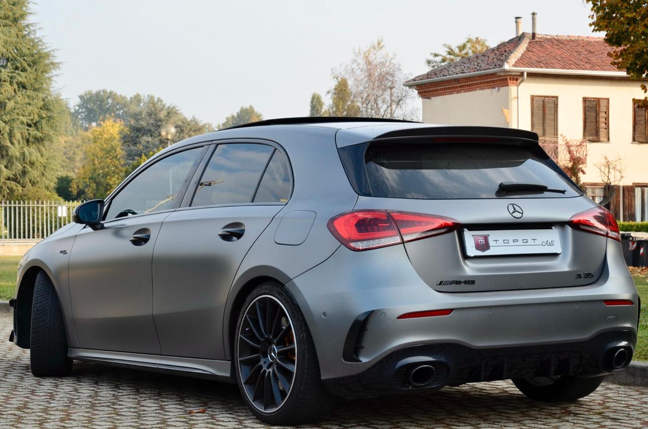 MERCEDES-BENZ A 35 AMG RACE EDITION 4MATIC 306cv AUTO, ECCELLENTI CONDIZIONI, UFF ITALIANA, EURO 6D, TETTO, NIGHT PACK, HI-FI BURMESTER, SCARICO, SOSPENSIONI ADATTIVE, MULTIBEAM, 19", PERMUTE