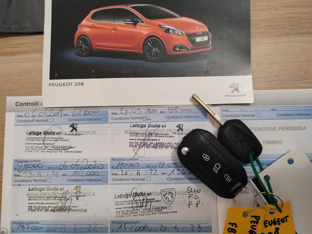 PEUGEOT 208 ALLURE 2016 DIESEL HDI EURO6 PERFETTA