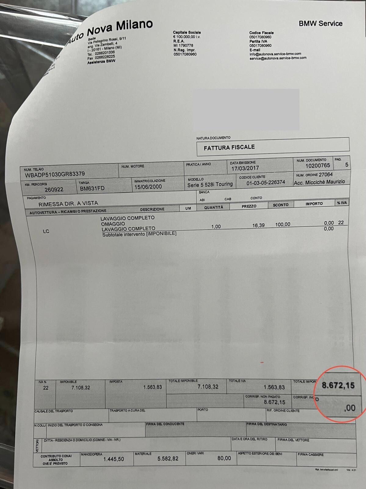 Bmw 528 528i 24V cat Touring Attiva