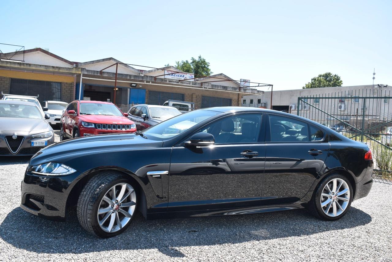 Jaguar XF BERLINA 2.2D 163CV AUTOM. R-SPORT-TETTO-PELLE-NAVI-SENSORI-CAM-CRUISE- IVA DETRAIBILE