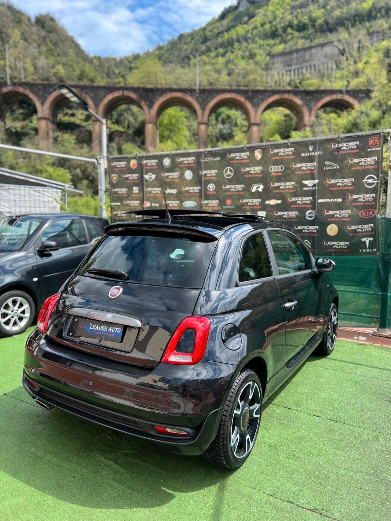 Fiat 500 "S" 1.2 69cv TETTO APRIBILE - MISTO PELLE
